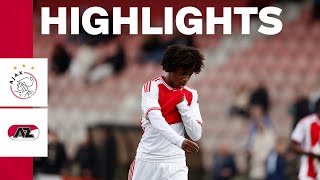 Highlights Ajax O18  AZ O18  Competitie [upl. by Rayle]