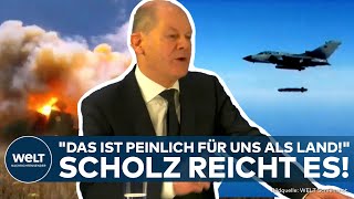 TAURUSSTREIT Kanzler platzt der Kragen quotDebatte an Lächerlichkeit nicht zu überbietenquot [upl. by Hcardahs]