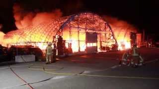 Großbrand in Hard Lagerhallen zerstört [upl. by Oirad40]