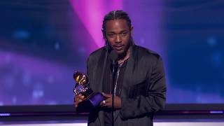 Kendrick Lamar Wins Best Rap Album  Acceptance Speech  60th GRAMMYs [upl. by Modestia]