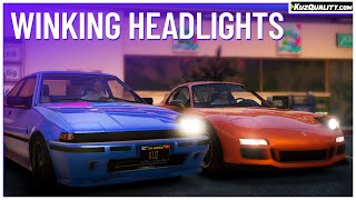 Free FiveM Script  Winking Headlights Standalone  KuzQuality [upl. by Madonia]