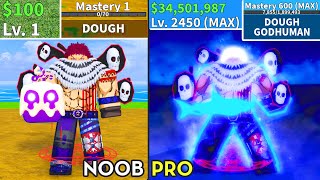 Beating Blox Fruits as Katakuri Dough Noob to Pro Lvl 1 to Max Lvl Full Shark v4 Awakening [upl. by Downe]