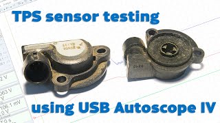 USB Autoscope Throttle Position TPS sensor testing [upl. by Oel958]