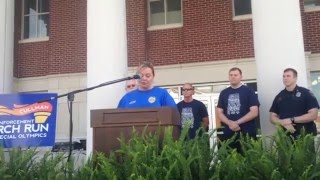 Chaplain Karen Cook 2016 Law Enforcement Torch Run [upl. by Mahda]