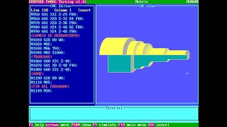 Curso CNC FANUC  Clase 19 Práctica 14 Radios G02 [upl. by Yenruoj]