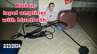 Rolton K400 portable voice amplifier w bluetooth review EssentialfixSimplelifle7lw [upl. by Bryon]