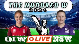 🔴LIVE MATCH OVAL INVINCIBLES W VS NORTHERN SUPERCHARGERS W 12TH MATCH THE HUNDRED WOMEN 2024 [upl. by Pozzy]