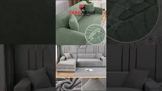 Sofa cover fitting and durability with our customised sofa covers on Fabrimania Furnishing Gallery [upl. by Ornas]