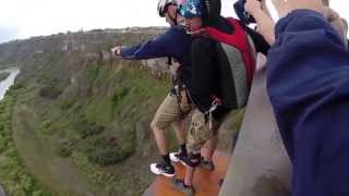 BASE jumping off the Perrine bridge Twin Falls [upl. by Dahlstrom29]