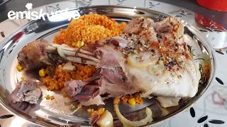 Tandır Kuzu Fırında ve yanında Bulgur Pilavı \ köstliches Lammfleisch Gericht mit Bulgur Reis [upl. by Earl]