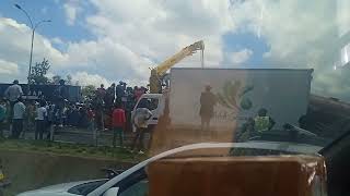 Thika Road Accident today in near githurai 45 exit [upl. by Nesnah]