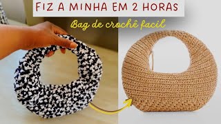 Mini Bag🤍Bag crochet aesthetic tutorial Bag crochê [upl. by Hanan]