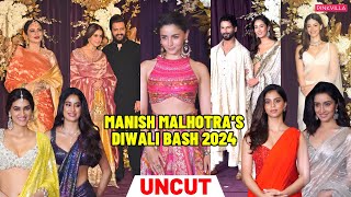 Manish Malhotra Diwali 2024  Alia Bhatt RiteishGenelia Suhana Khan Ananya Shraddha Kriti [upl. by Eldorado]