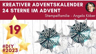 Sterne aus meiner Kindheit basteln aus einem Kreis Stampin Up DIY Anleitung Tutorial 19122023 [upl. by Heman706]