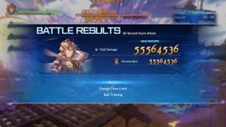 Sandalphon 55 Million No Glass CannonGranblue Fantasy Relink [upl. by Owades497]