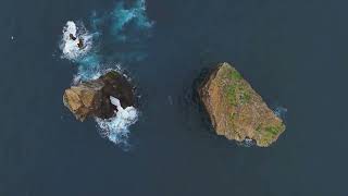 Mosteiros Azores  4K Drone Along the Coast [upl. by Wycoff]