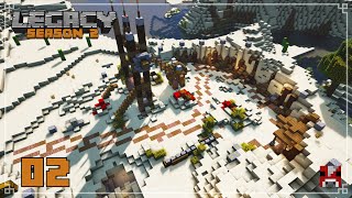 Legacy Season 2  02  Building our COMMUNITY MINE  Survival Minecraft SMP 116 [upl. by Ahsienad]