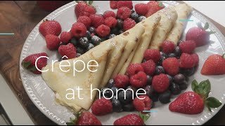 How to make Crêpe at home [upl. by Onimod]