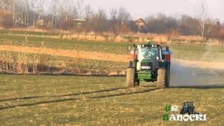 Wiosna 2014  Mocny początek  John Deere 6330P  Rauch Axis 301W  JD 740i amp JD 5720 Podkarpacie [upl. by Reine516]