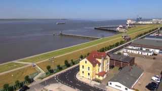 Bremerhaven von oben  Cuxland Ferienparks [upl. by Leifer973]