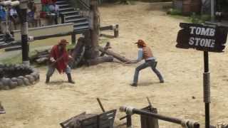 Cowboy Stunt Show at Safari World  Bangkok 72013 [upl. by Joellyn867]