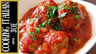 The Worlds Best Homemade Meatballs  Cooking Italian with Joe [upl. by Platus977]