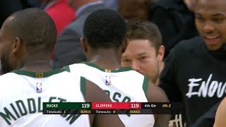 Eric Bledsoe Ties the Game  Bucks vs Clippers  November 10 2018  201819 NBA Season [upl. by Netsoj970]