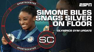 Simone Biles snags SILVER on FLOOR 🥈 SHES SO PROUD  Alyssa Roenigk  SportsCenter [upl. by Varion638]