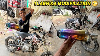 1 Lakh ka Modification on Mini Dirt Bike 🔥 [upl. by Filberto]