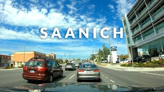 Saanich BC Downtown Drive 4K  British Columbia Canada Vancouver Island [upl. by Attennhoj]