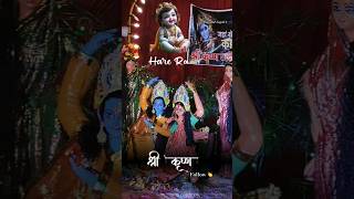 Hare krishna 👏 likeandsubscribe krishnastatus janmastami shorts viralvideo [upl. by Kassi]