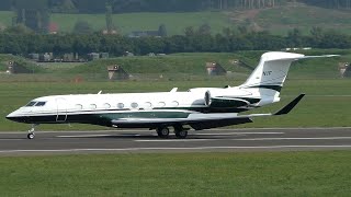 AIRPOWER 24  Gulfstream G650 N1F landing at Zeltweg Air Base [upl. by Vasilis]