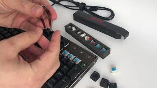 How to change the Redragon keyboard mechanical switches from Outemu [upl. by Cacilia272]