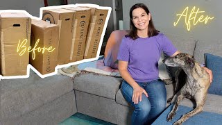 I Bought Assembled and Review Home Reserve DIY Sofa [upl. by Debee]