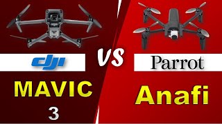 PARROT ANAFI VS DJI MAVIC 3 Full Comparison [upl. by Gnos198]