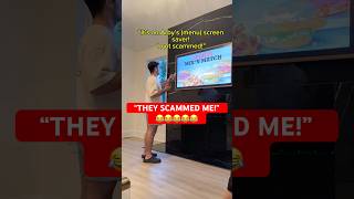 Imagine Buying a TV and Seeing This shorts scam [upl. by Aranat]