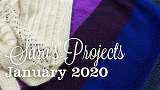 Saras Knitting Projects Catch Up  January 2020 [upl. by Quin]