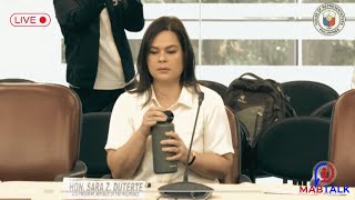 Live Sara Duterte Present at Congress Hearing Today Sept 18 2024 [upl. by Carolyn]