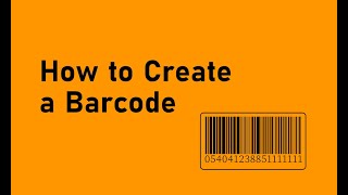 How to Create a Barcode for FREE [upl. by Treiber825]