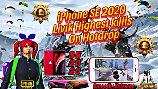 Update 35 😍 iPhone SE 2020 test highest kills in livik hotdrop in 2024 PUBG MOBILE [upl. by Anima544]