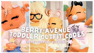 Toddler Berry Avenue Outfit Codes Compilation [upl. by Stark]