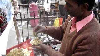 Delhi Lajpat Nagar Moth Chaat wala 2 of 2 with recipe [upl. by Ynomrah]