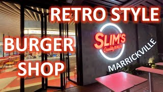 Tasting Slims Quality Burger  Marrickville Sydney [upl. by Nahshon933]