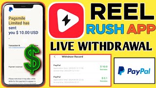 Reel Rush  Reel Rush App  New PayPal Earning App 2024  Best PayPal Earning App [upl. by Llednov293]