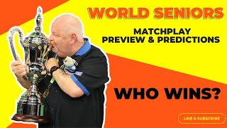 WORLD SENIORS MATCHPLAY PREVIEW amp PREDICTIONS  ADAMS WITHDRAW [upl. by Rolyt]