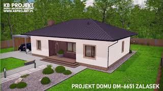 Projekt domu Zalasek DM6651  KB Projekt [upl. by Zwiebel855]