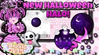 NEW HALLOWEEN HALO BADGE OUT 2023👻🎃 In Royale High  Halo theory  Royalloween update Roblox🎃🏰 [upl. by Drageruaeb]