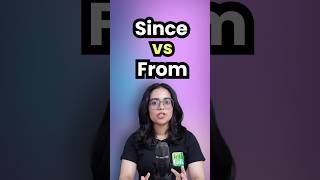 SINCE vs FROM का सही Use 🎯  Stop Making This Mistake  English Grammar Tips grammar ananya [upl. by Linskey]