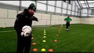 Goalkeeper Training Positioning and Angles Tutorial [upl. by Avehsile]