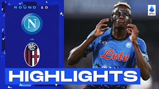 NapoliBologna 32  Osimhen back to scoring ways in Naples Goals amp Highlights  Serie A 202223 [upl. by Eillac]